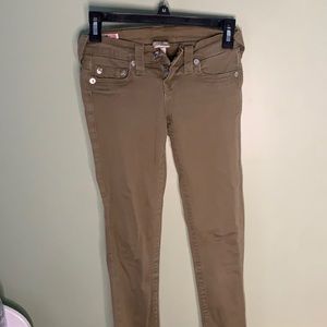 Olive green True religion jeans